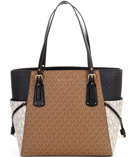 michael kors color block tote|michael kors large black bag.